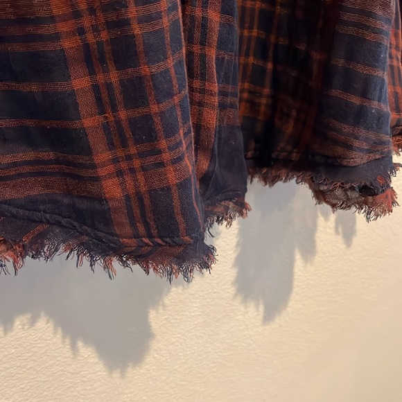 FREE PEOPLE "SWING ME BABY" PLAID TUNIC DRESS SIZE LARGE - Picture 5 of 9